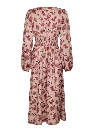 Jellie print kjole Dusty Rose Neo Noir 